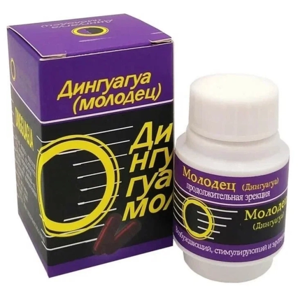 Возбудитель для мужчин "Молодец (Дингуагуа)", 8 капсул, 400 мг.