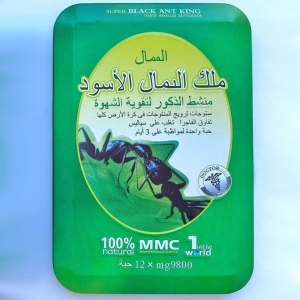 Препарат для повышения потенции &quot;Super Black Ant King&quot; / &quot;Черный муравей&quot;, 12 таблеток (ДИСКОНТ, мятая коробка)