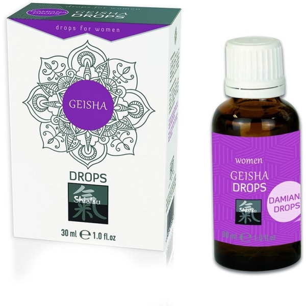 Возбуждающие капли "Shiatsu Geisha Drops", 30 мл.