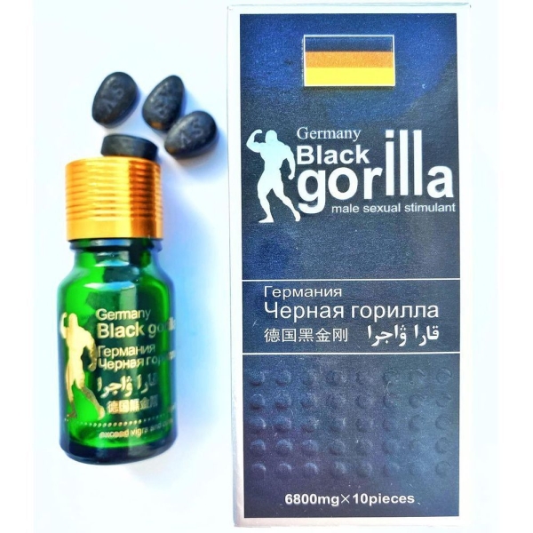Препарат для повышения потенции "Germany Black Gorilla" / "Черная Горилла", 10 шт.