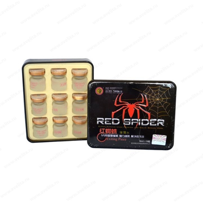 Red spider (красный паук) 9 флаконов