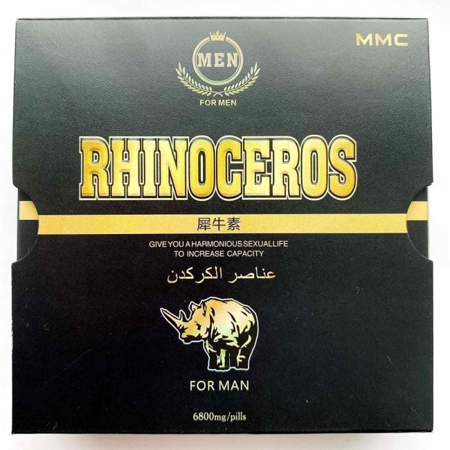 RHINOCEROS (Носорог) Для повышения потенции 10 шт*6800 мг.
