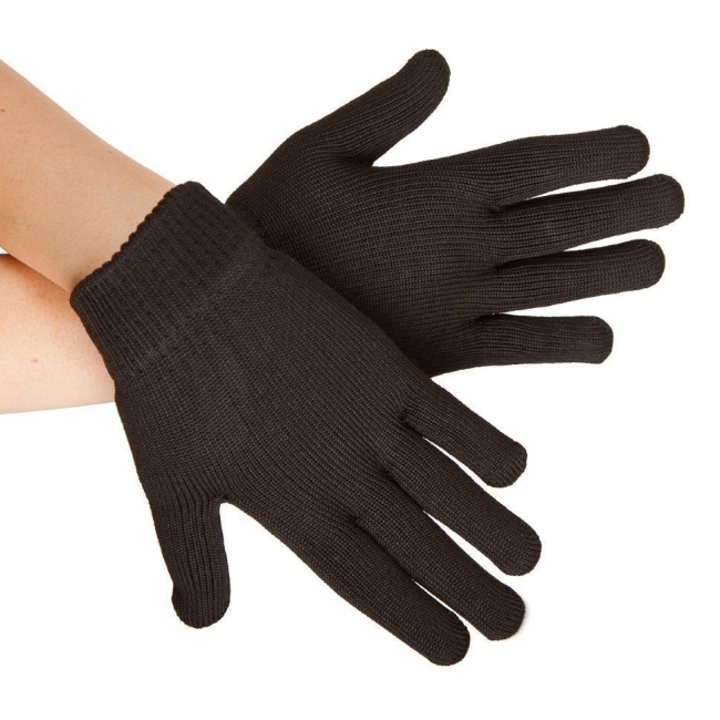 Турмалиновые перчатки черные 1 пара в 1 уп.
