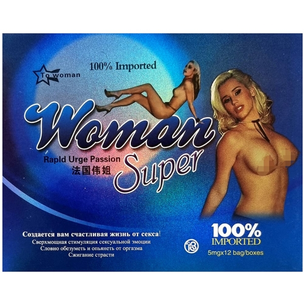 Возбуждающее средство женское "Super Woman" (Супер вумен), капли, 5 мл