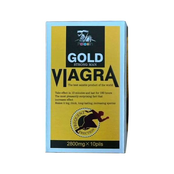 Возбуждающее для мужчин Gold Viagra Strong Man 2800 mg, 10 таблеток,
