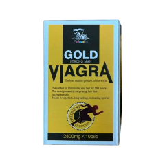 Возбуждающее для мужчин Gold Viagra Strong Man 2800 mg, 10 таблеток,