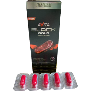 AVITA Black Gold Препарат для повышения потенции, возбуждающее средство, 10 капсул, 800 mg
