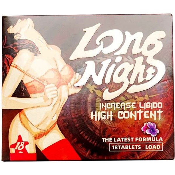 Возбуждающее средство для женщин Долгая ночь "Long Night" 18 табл.