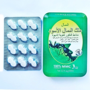 Препарат для потенции "Super Black Ant King" / "Зеленый муравей", 12 таблеток, 9800 мг.