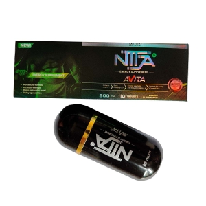 AVITA Ninja Препарат для повышения потенции, возбуждающее средство, 10 таблеток, 800 mg